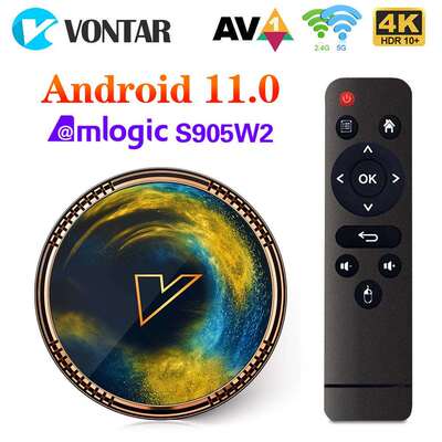 VONTARX2SmartTVboxAndroid11AmlogicS905W2双频
