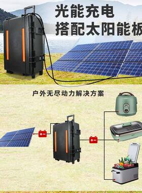 220V3000W户外野营房车多功能磷酸铁锂移动便携太阳能储能电源
