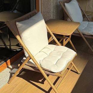 折叠桌椅阳台躺椅懒人沙发庭院花园休闲藤椅户外椅子网红一桌二椅