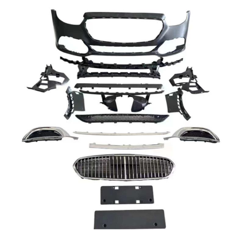 车身套件适用于奔驰E级W213迈巴赫包围2016-23中网改装保险杠