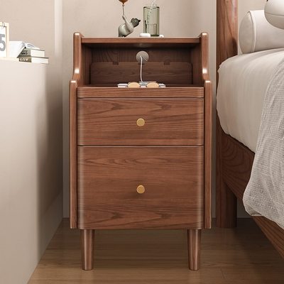 全实木小户型cm夹缝柜/40卧室35/20床头柜45/小型迷你/25超30/窄