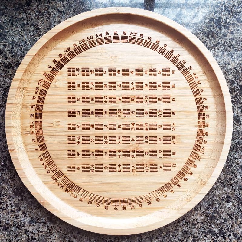 爻六铜钱工具雕刻八卦六十四卦64卦盘工具铜钱书