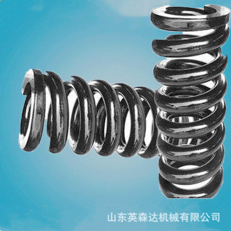 热销振动筛减震弹簧打桩机防撞工业弹簧大线径发黑压弹厂英森达