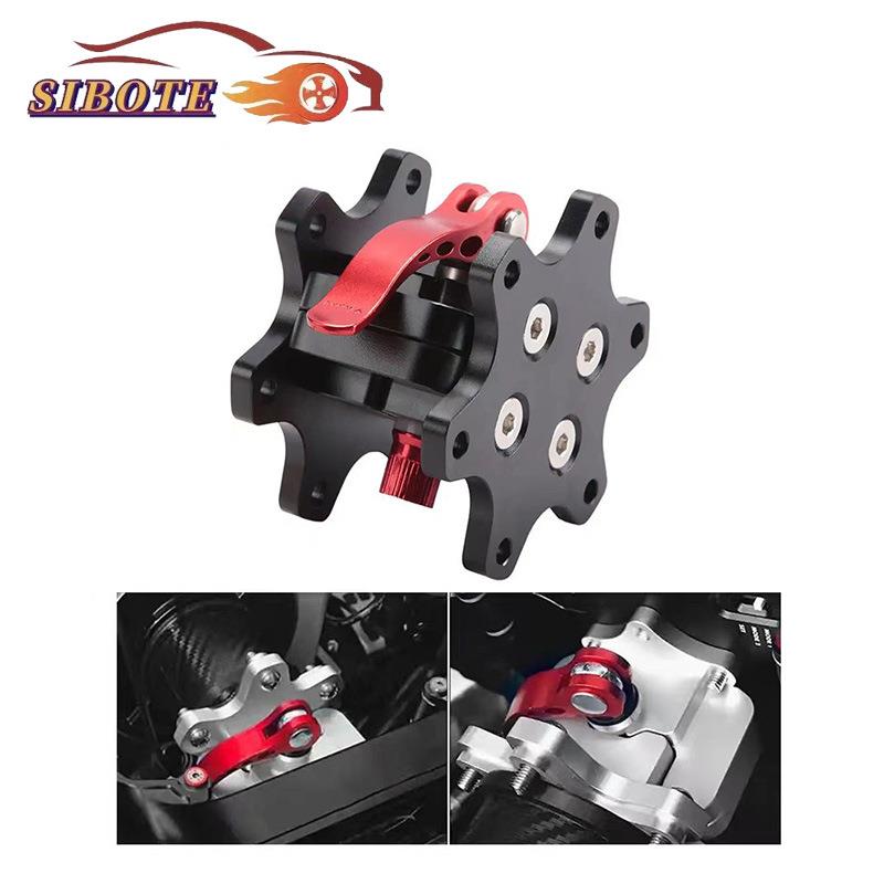 改装电脑模拟游戏赛车方向盘底座连接适配器快拆竞技卡槽式