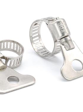 304不锈钢喉箍手柄抱箍套装手拧卡箍盒装管道夹41PCS