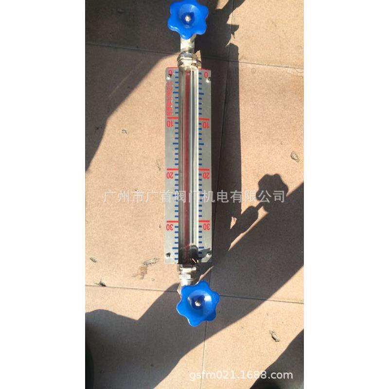 双色玻璃管液位计304不锈钢法兰液位计X49W-16P考克水位计