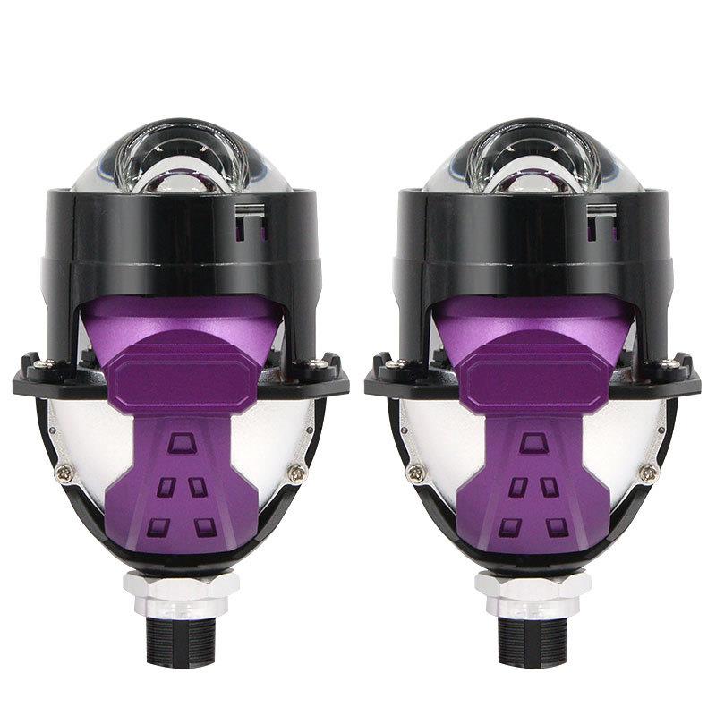 汽车LED大灯2.5寸I4S单直射LED透镜无损直销HID车灯损安装