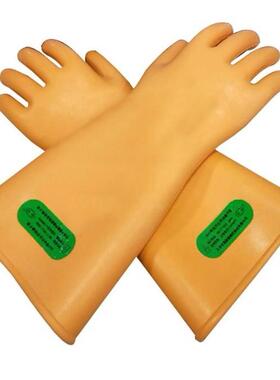 直筒家用高压橙色手型手套