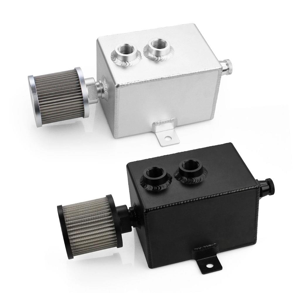 汽车改装配件机油透气壶1L铝合金带空滤废气机油壶副油箱2L