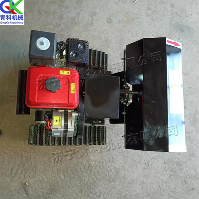 履带式松土机 小型田园管理机Remote-controlled micro tiller