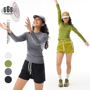 Shibuya Element潮流吸湿透气速干长袖T恤男女运动骑行上衣V6241