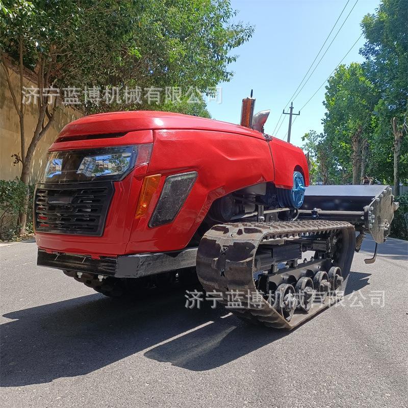 履带式割草机旋耕施肥打药割草园林管理一体机大马力柴油除草设备