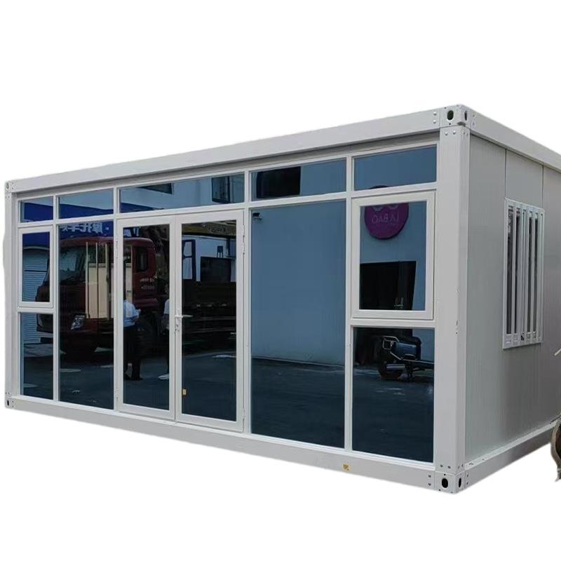 集装箱活动房移动房屋玻璃幕墙定制办公室住人活动板房工人宿舍