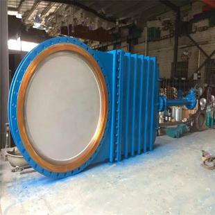 伞齿轮暗杆刀闸阀DMZ573H 16C大口径暗杆刀闸阀耐磨插板阀