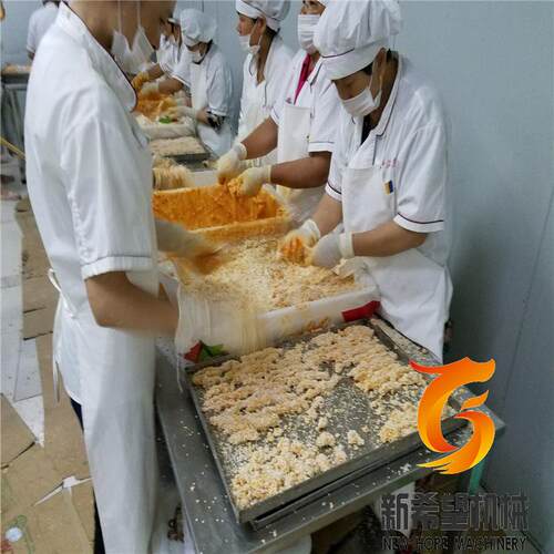 鸡排上糠机鱼块裹糠机全自动上糠上屑机厂家无骨鸡柳裹糠设备