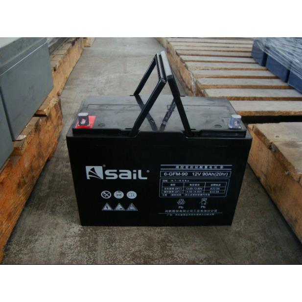 风帆12V90AH蓄电池6-GFM-90铅酸免维护通讯机房基站UPS蓄电池