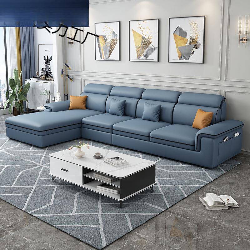 布艺沙发小户型客厅北欧现代简约贵妃沙发免洗防猫抓皮沙发