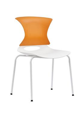 精致纯色休闲椅网红餐厅塑料椅旋转升降办公椅商务洽谈椅子带扶手