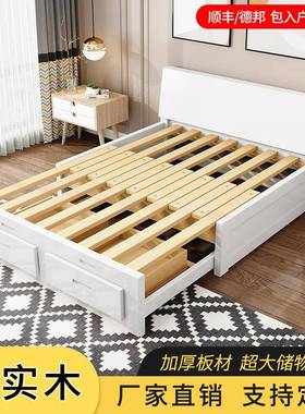 新款原木可折叠实木沙发床客厅小户型双人多功能卧室两用拼接沙发