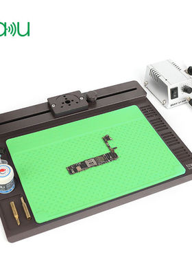 巴酷BA-697显微镜铝合金硅胶2合1移动维护垫耐高温维修工作垫出口