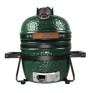 BBQ KAMADO GRILL 13寸陶瓷烧烤炉美式户外便携式家庭炭火烤肉炉