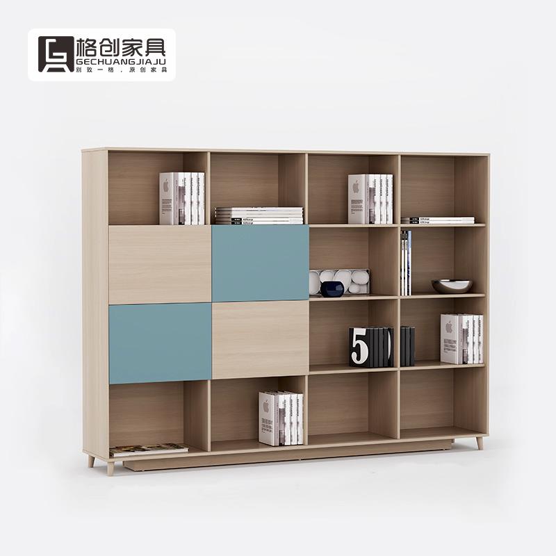 办公室收纳柜书柜木制老板经理室书柜文件柜生产办公家具