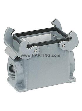 19200320272哈丁HARTINGHAN32A浩亭封底底座侧出线重载连接器