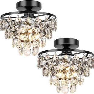 ebay水晶吸顶灯轻奢创意餐厅走廊玄关现代简约卧室吊灯