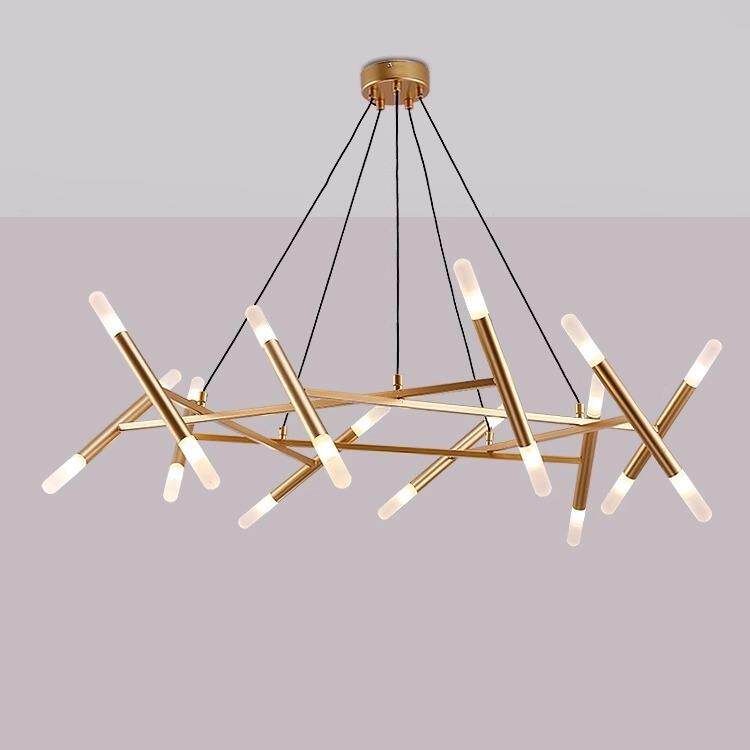 北欧极简枝形客厅吊灯创意艺术简约餐厅灯设计师几何轻奢卧室灯具