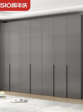 W7轻奢成品衣柜现代简约家用卧室衣帽间组合柜子定制经济型木质