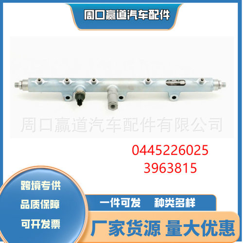 适用天龙卡车康明斯QSC QSL发动机燃油共轨管0445226025 3963815