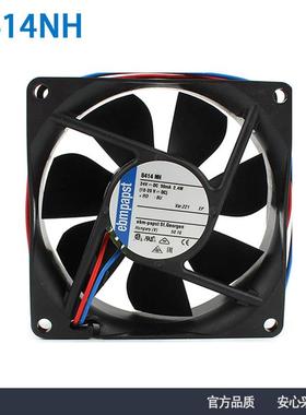 原装进口德国8414NH24V100mA2.4W8025静音机箱机柜散热风扇