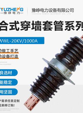 CWW-20KV/4000A陶瓷户外高压穿墙套管带铜排四级防污