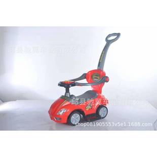 儿童手推车扭扭车溜溜车带音乐1 3岁宝宝四轮滑行车带推把带护栏