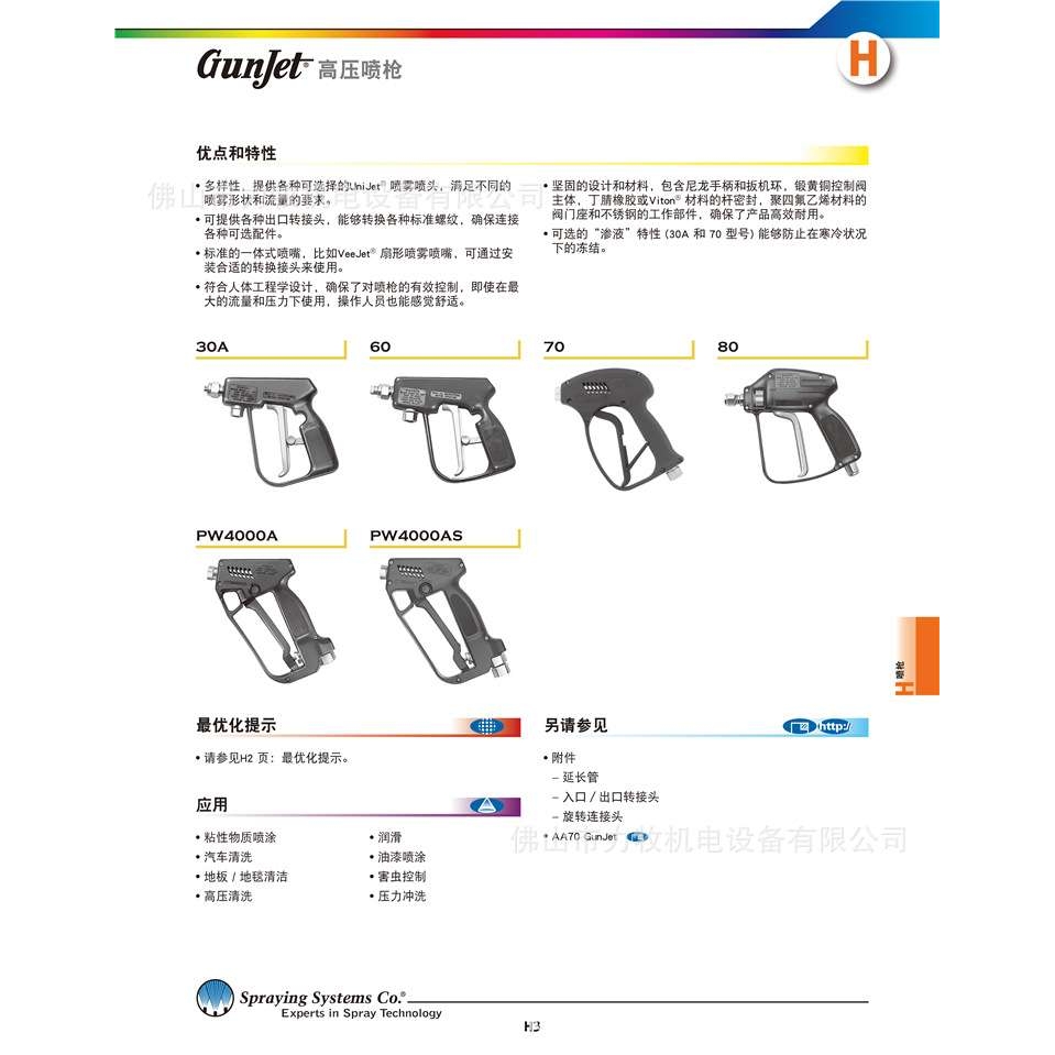 斯普瑞 SPRSYING SYSTEMS CO 高低压喷枪GunJet