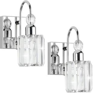 现代简约水晶壁灯梳妆台镜前灯客厅走廊过道室内浴室洗手间