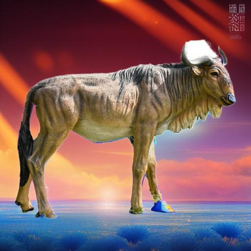 户外园林景观玻璃钢雕塑仿真动物摆件角马牦牛工艺品农家农场装饰