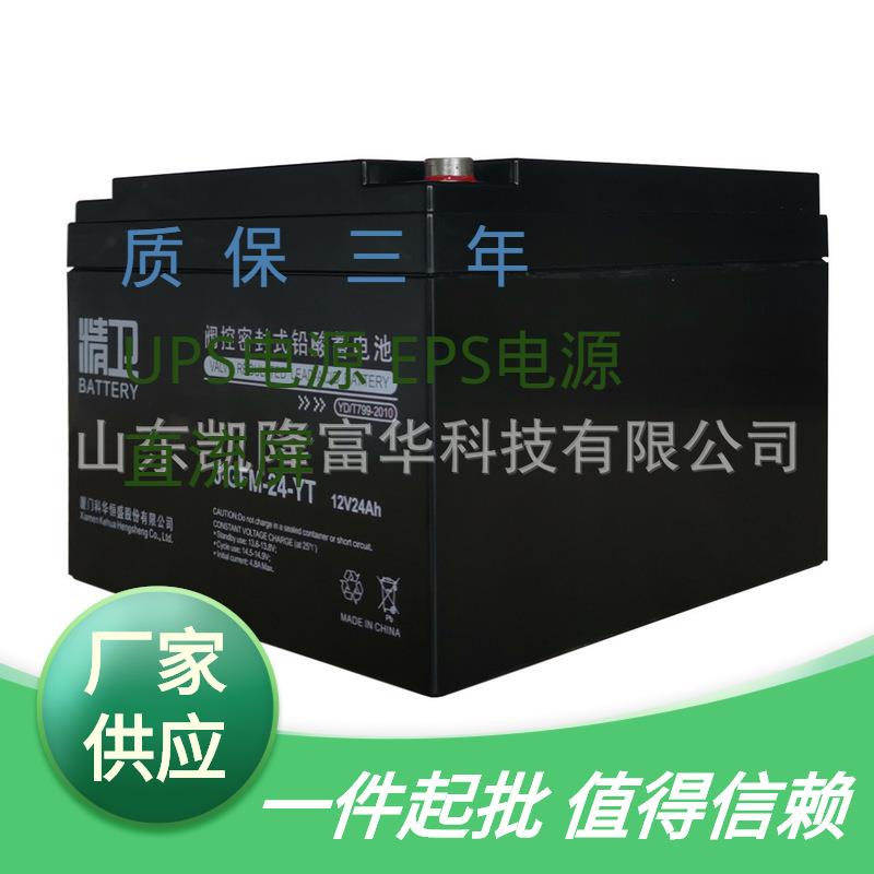 6GFM24YT免维护铅酸电池精卫12V24AH直流屏UPS应急科华蓄电池