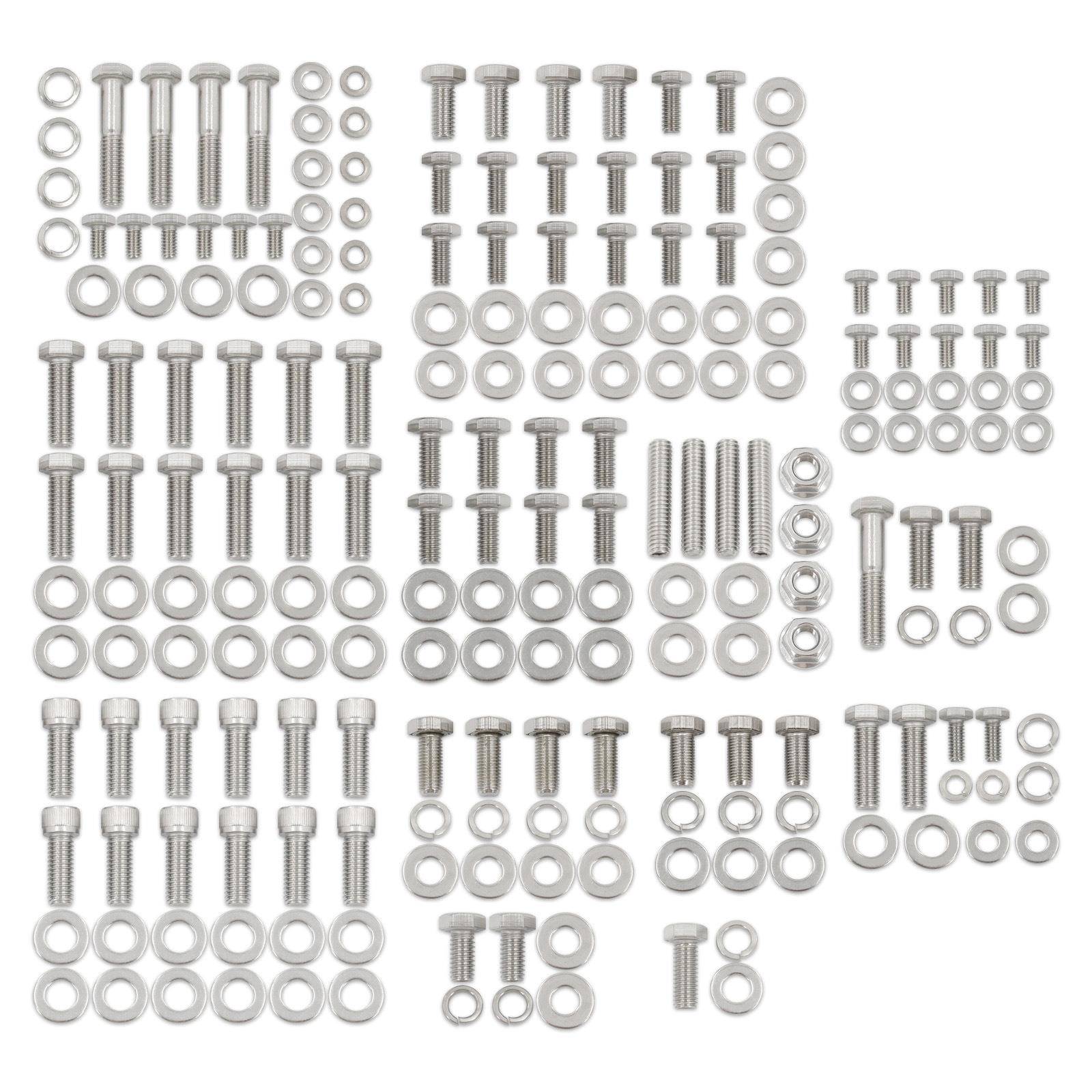 适用雪佛兰265283302305307327350400SBC发动机螺栓套装