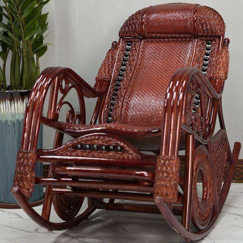 藤编天然真藤摇椅大人躺椅老人懒人椅阳台家用休闲结实藤椅摇摇椅,3C数码配件,USB灯,淘宝优惠券,粉丝福利购,淘宝优惠卷