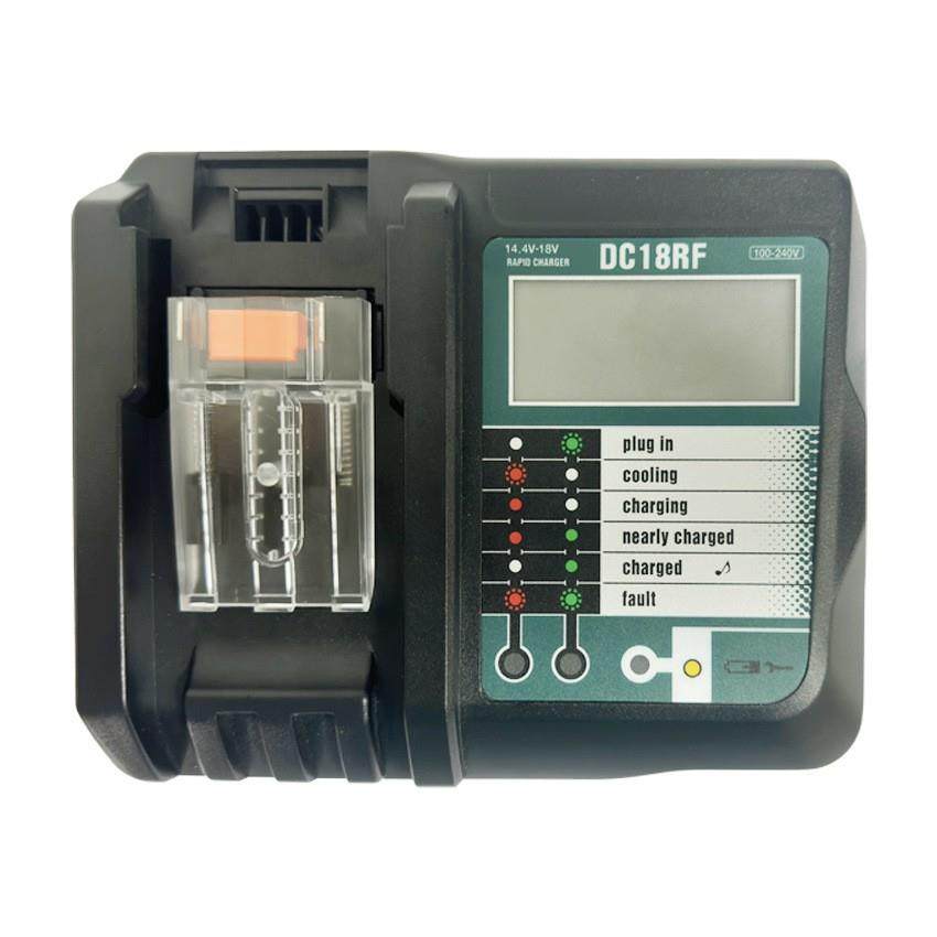 新款3.5A替代makita牧田充电器DC18RF带LCD显示不带USB适用于18V