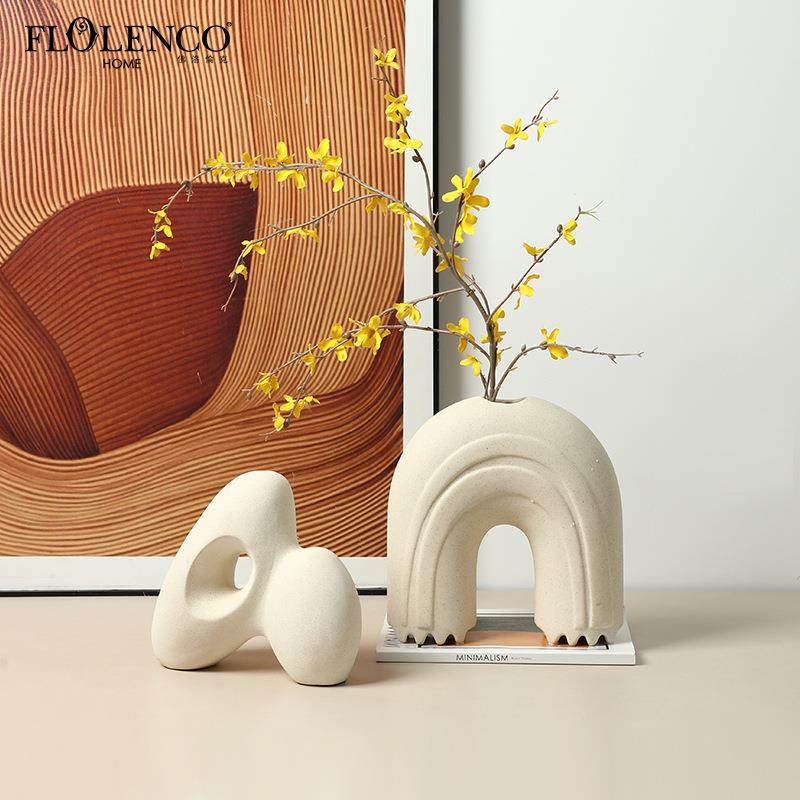 现代极简风抽象拱门陶瓷摆件样板房客厅餐边柜设计师创意家居饰品,3C数码配件,USB灯,淘宝优惠券,粉丝福利购,淘宝优惠卷