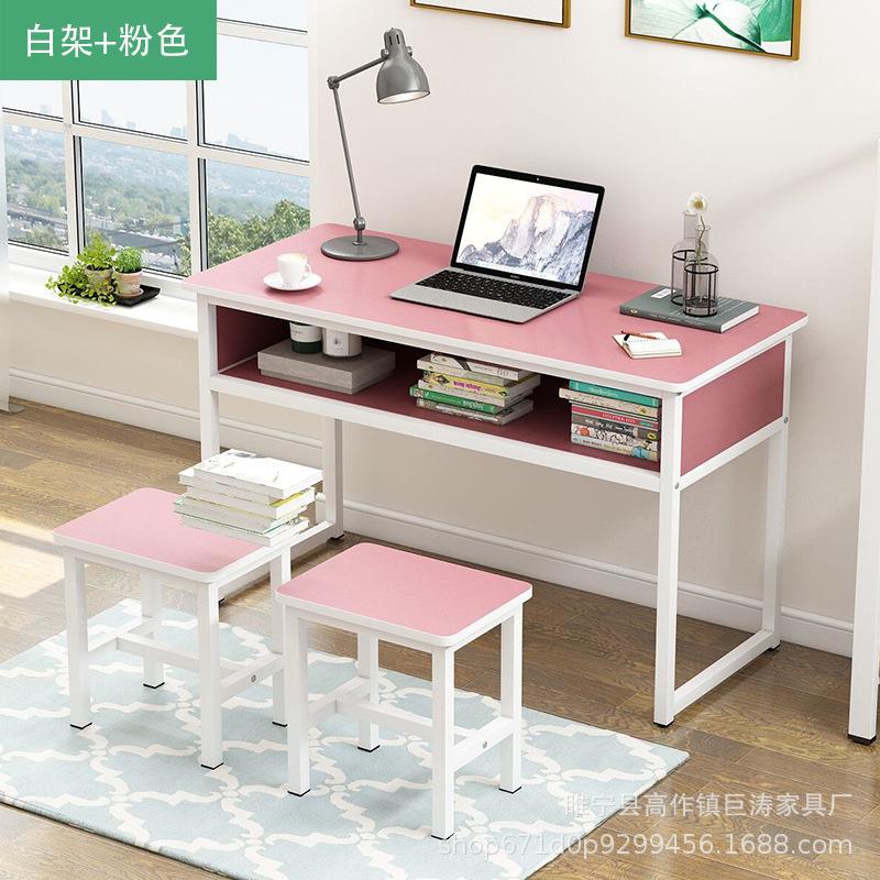 中小学生课桌椅单人双人三人位双层抽屉课桌辅导补习会议培训桌