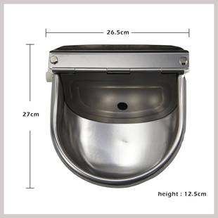 304不锈钢牛马羊用饮水碗4L大容量自动用饮水碗