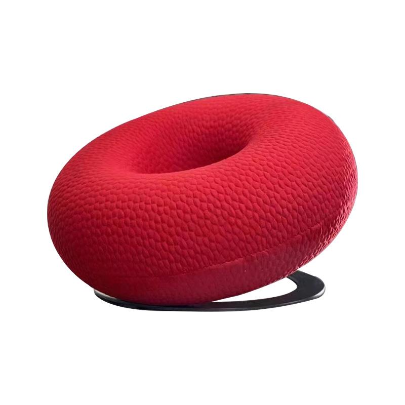 现代简约单人椅懒人沙发网红阳台卧室甜甜圈圆形设计师样板间艺术