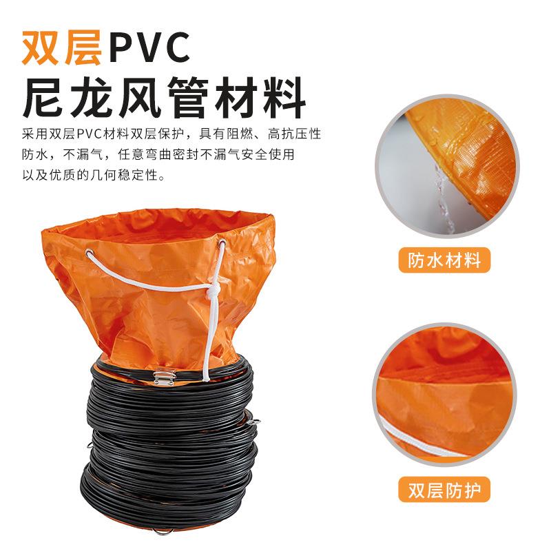 M多尺寸手提轴流风机排风管道PVC抽风管鼓风机隧道排烟风机管道