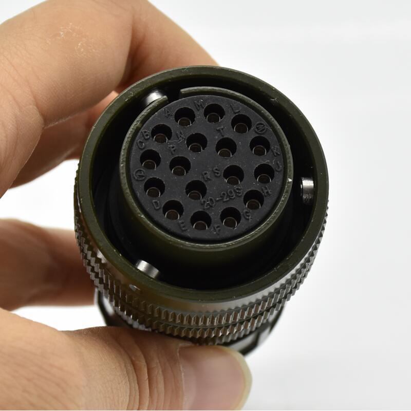 20-29S航空插头17芯配套MS3102A20-29P方盘卡扣连接器