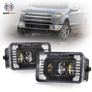 前杠led雾灯方形适用于2015-2019款福特F150E雾灯改装灯厂家直销
