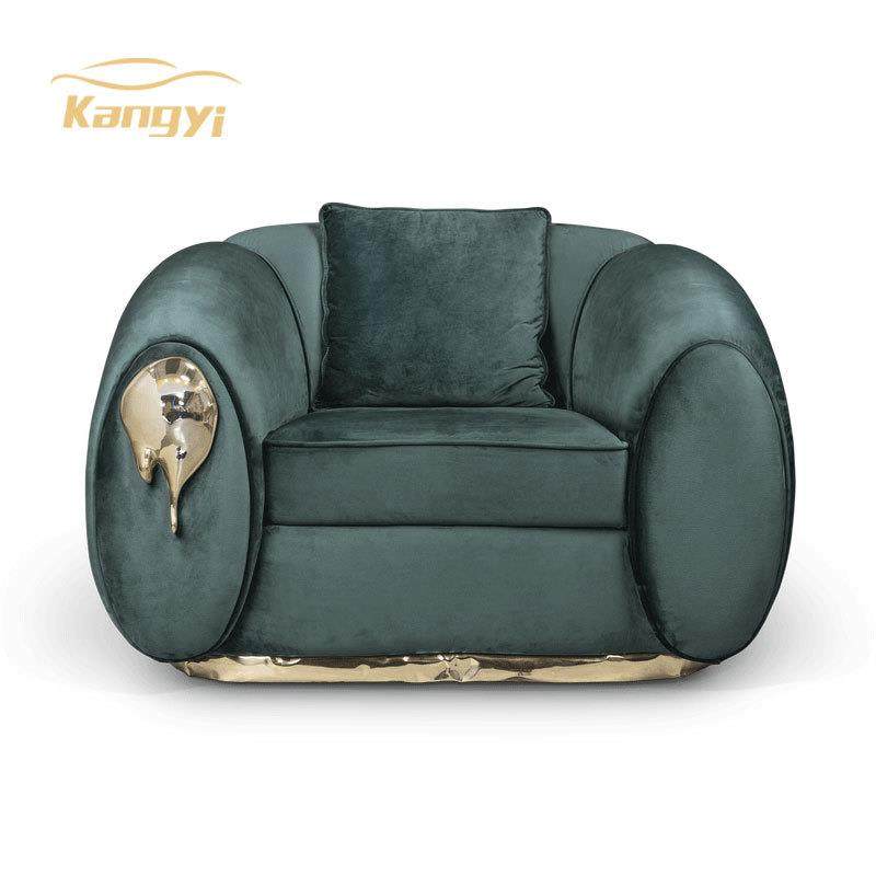 意式进口绒布贵妃单人沙发家用客厅休闲椅带扶手加厚坐垫懒人沙发,3C数码配件,USB灯,淘宝优惠券,粉丝福利购,淘宝优惠卷