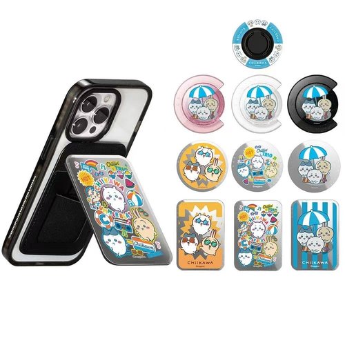 明星吉伊卡哇乌萨奇小八磁吸支架指环卡包便携折叠苹果华为通用